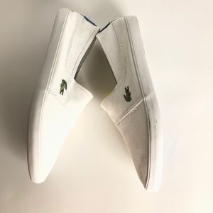 Lacoste slip ons size 9
